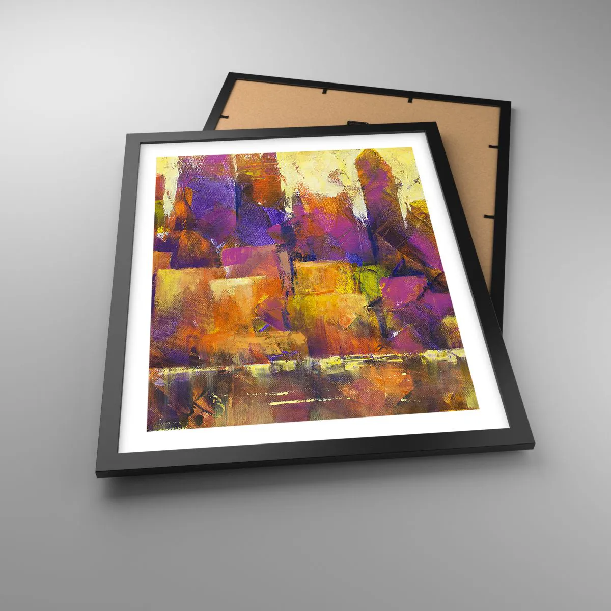 Poster in een zwarte lijst - Metropolitan compositie - 40x50 cm