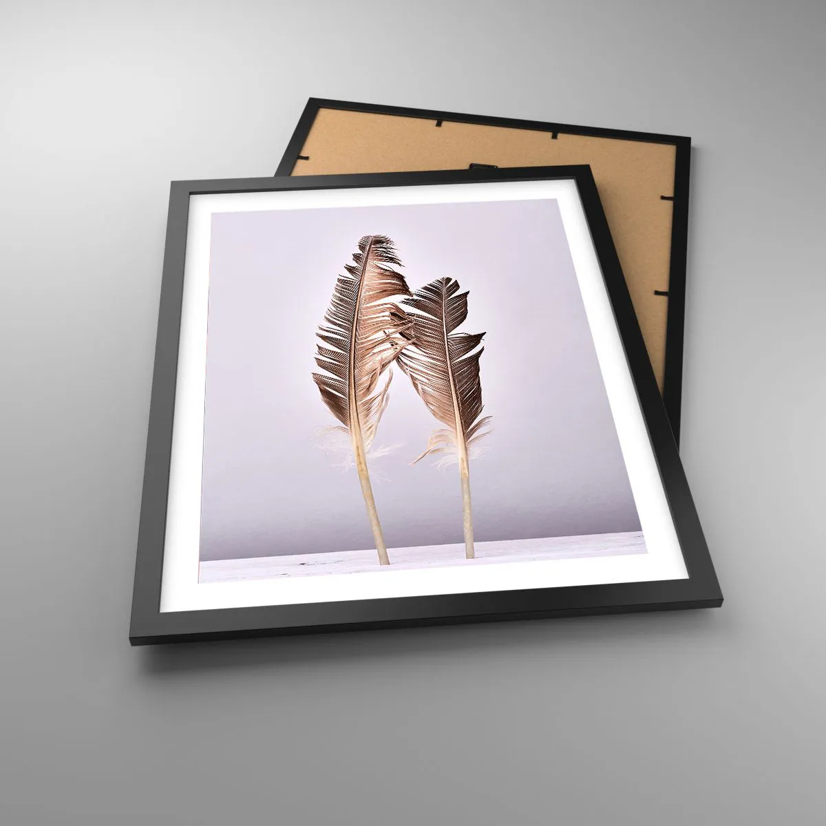 Pôster com moldura preta - Contra o nada - 40x50 cm