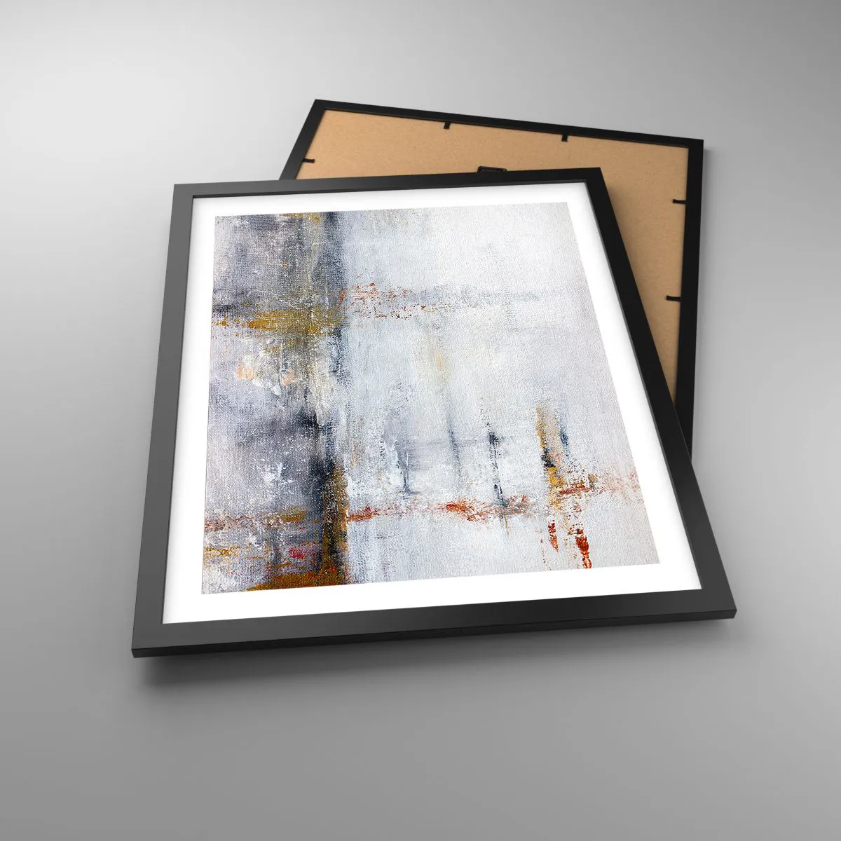 Poster in einem schwarzem Rahmen - Hinter dem Luftvorhang - 40x50 cm