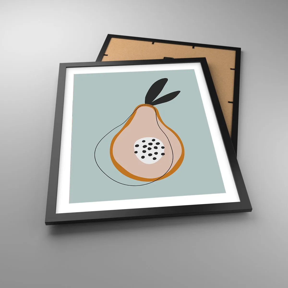 Póster en marco negro - El interior de la naturaleza - 40x50 cm