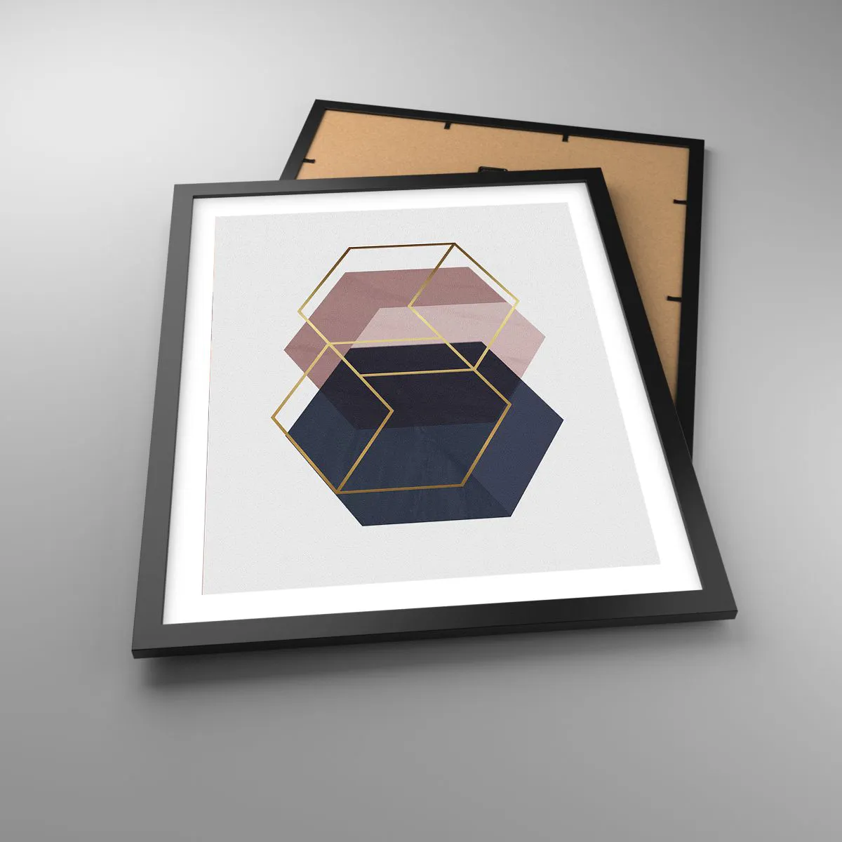 Affiche dans un cadre noir - Poster - Le pouvoir de la simplicité - 40x50 cm