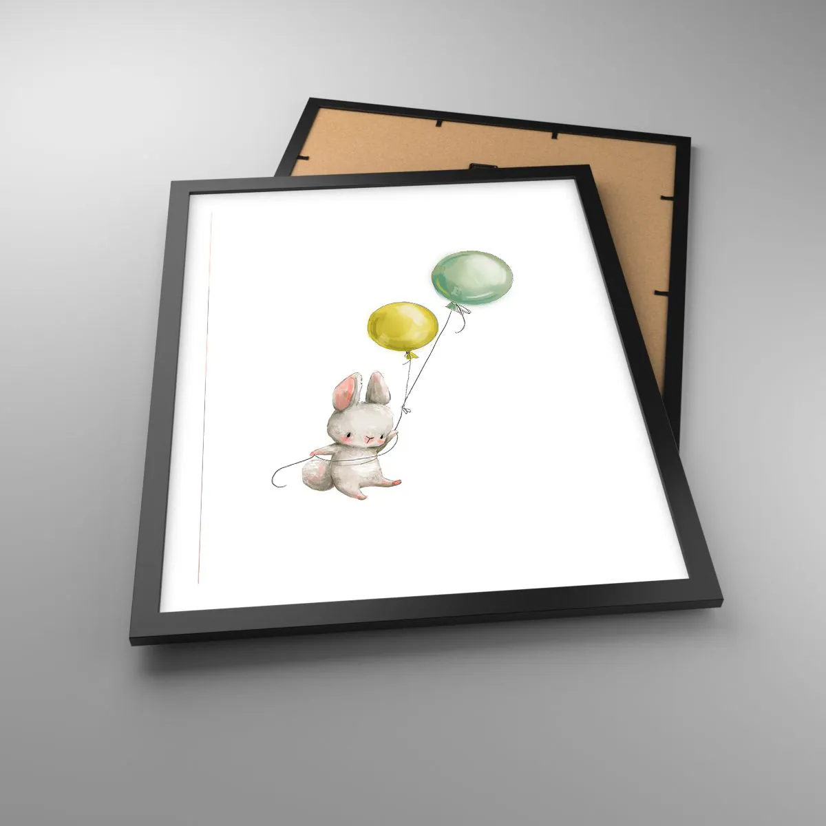 Poster in einem schwarzem Rahmen - Ich werde auch fliegen! - 40x50 cm