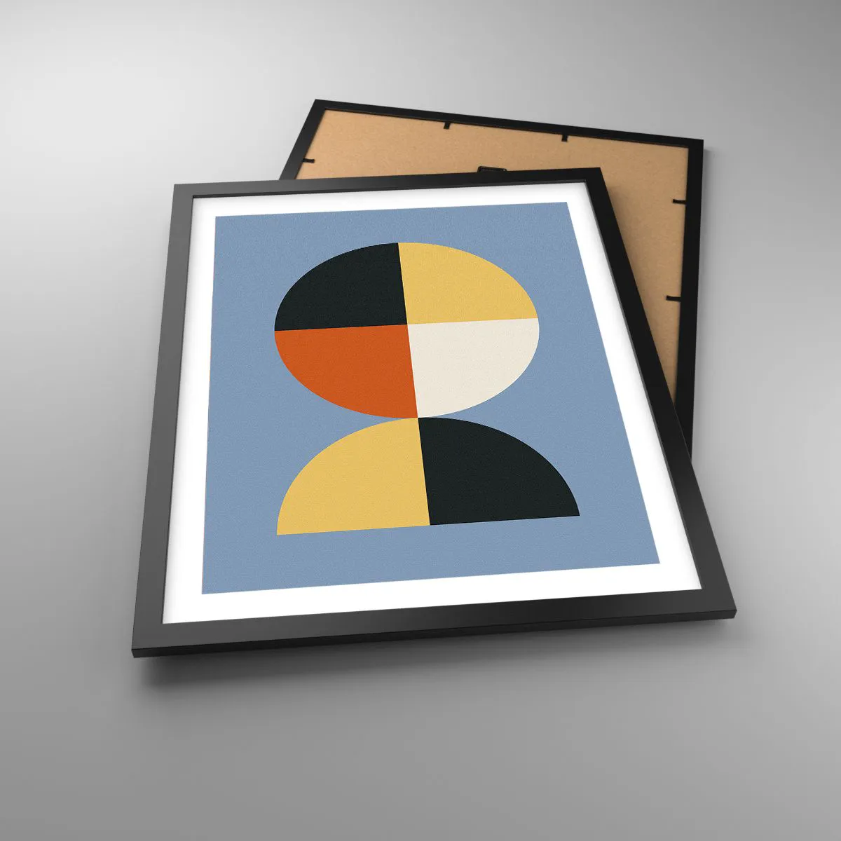 Plakat i sort ramme - Se og tæl - 40x50 cm