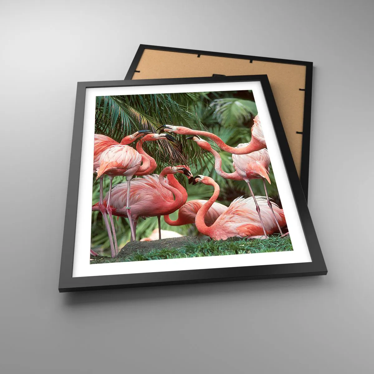 Affiche dans un cadre noir - Poster - Potins d'après-midi - 40x50 cm