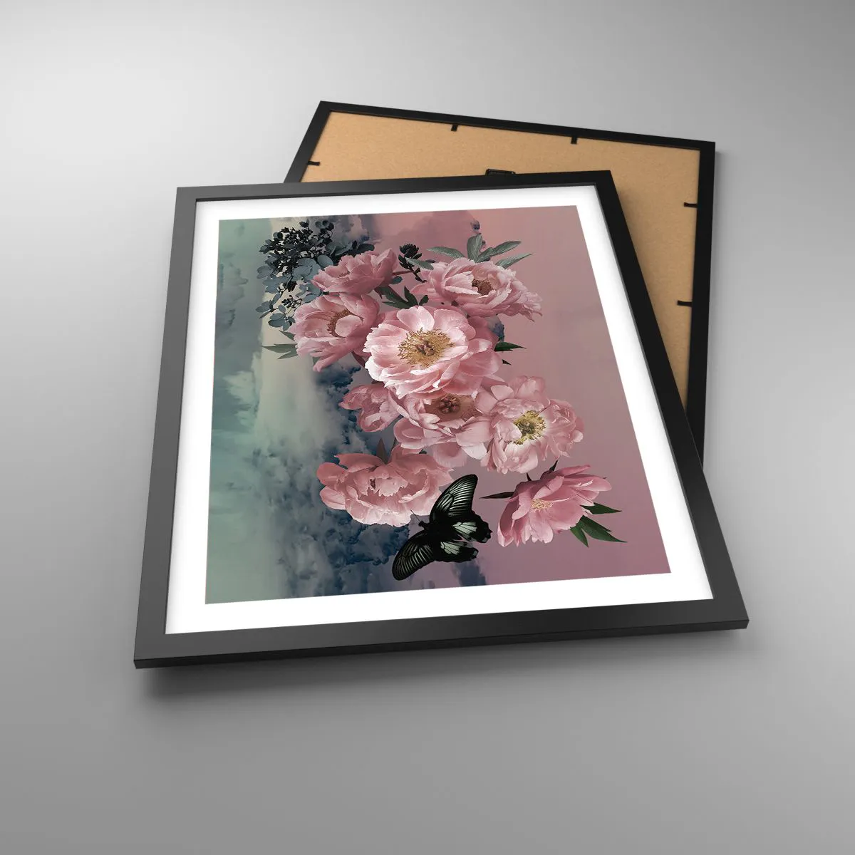 Póster en marco negro - La cúspide del romance - 40x50 cm