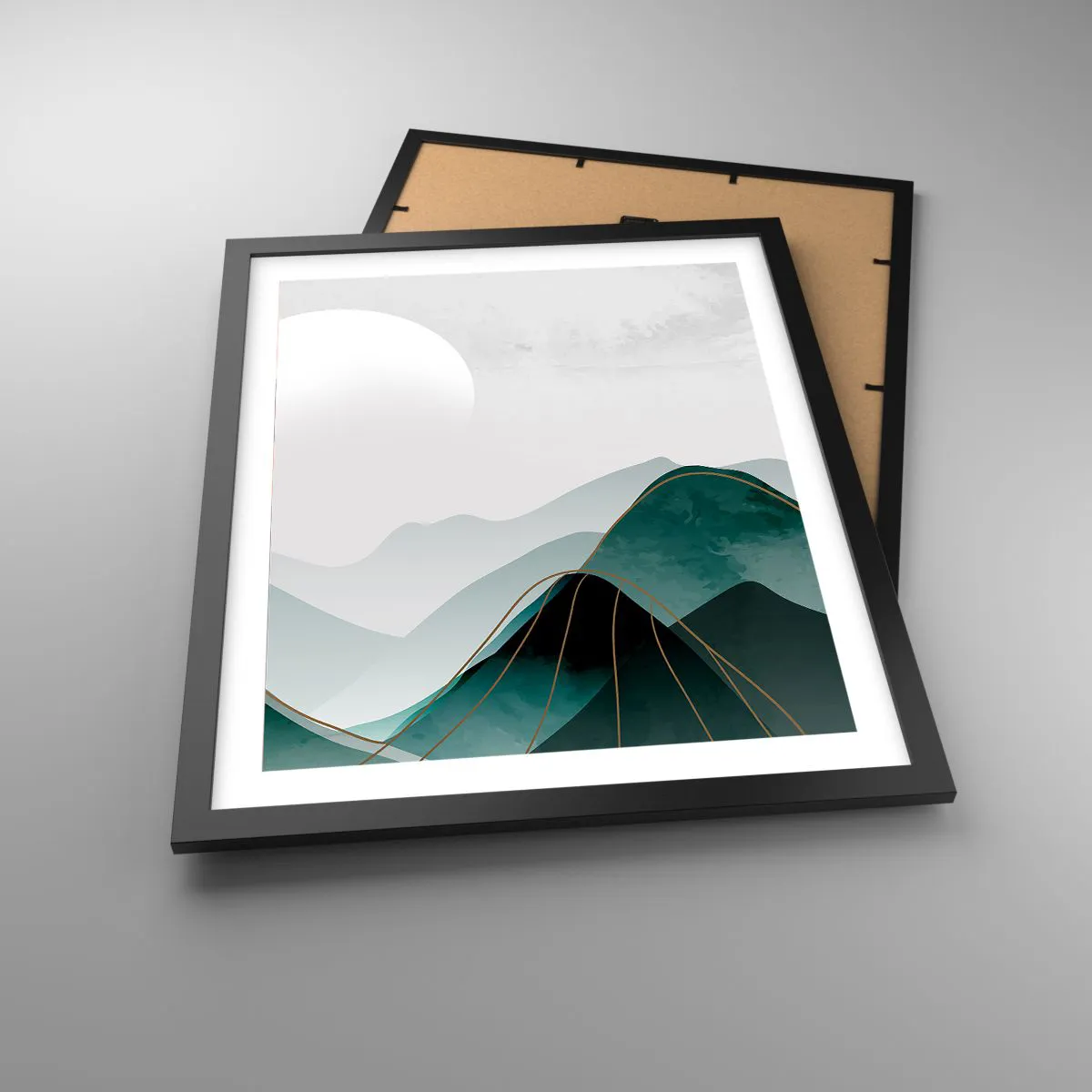 Plakat i sort ramme - I fuld majestæt - 40x50 cm