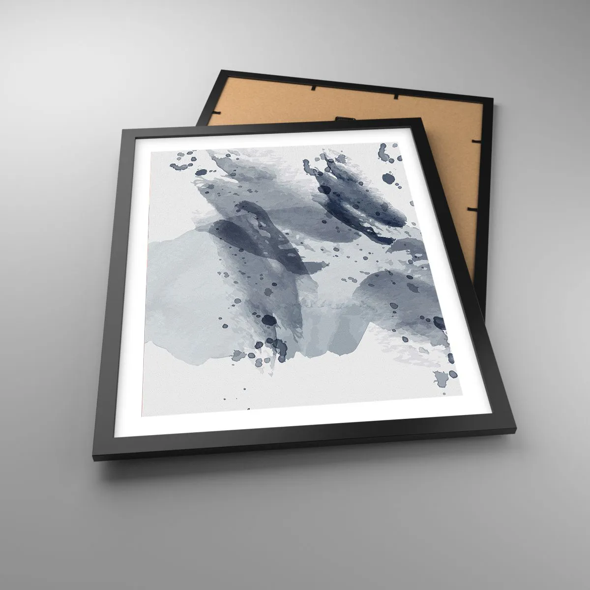 Plakat i sort ramme - En undersøgelse af vandets natur - 40x50 cm