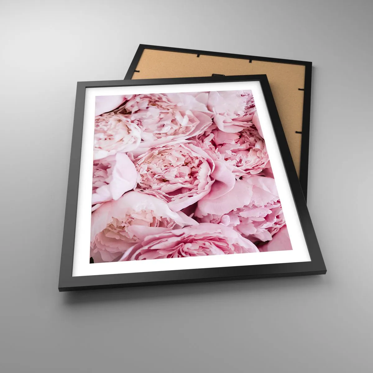 Poster in einem schwarzem Rahmen - Anschmiegsam und duftend - 40x50 cm
