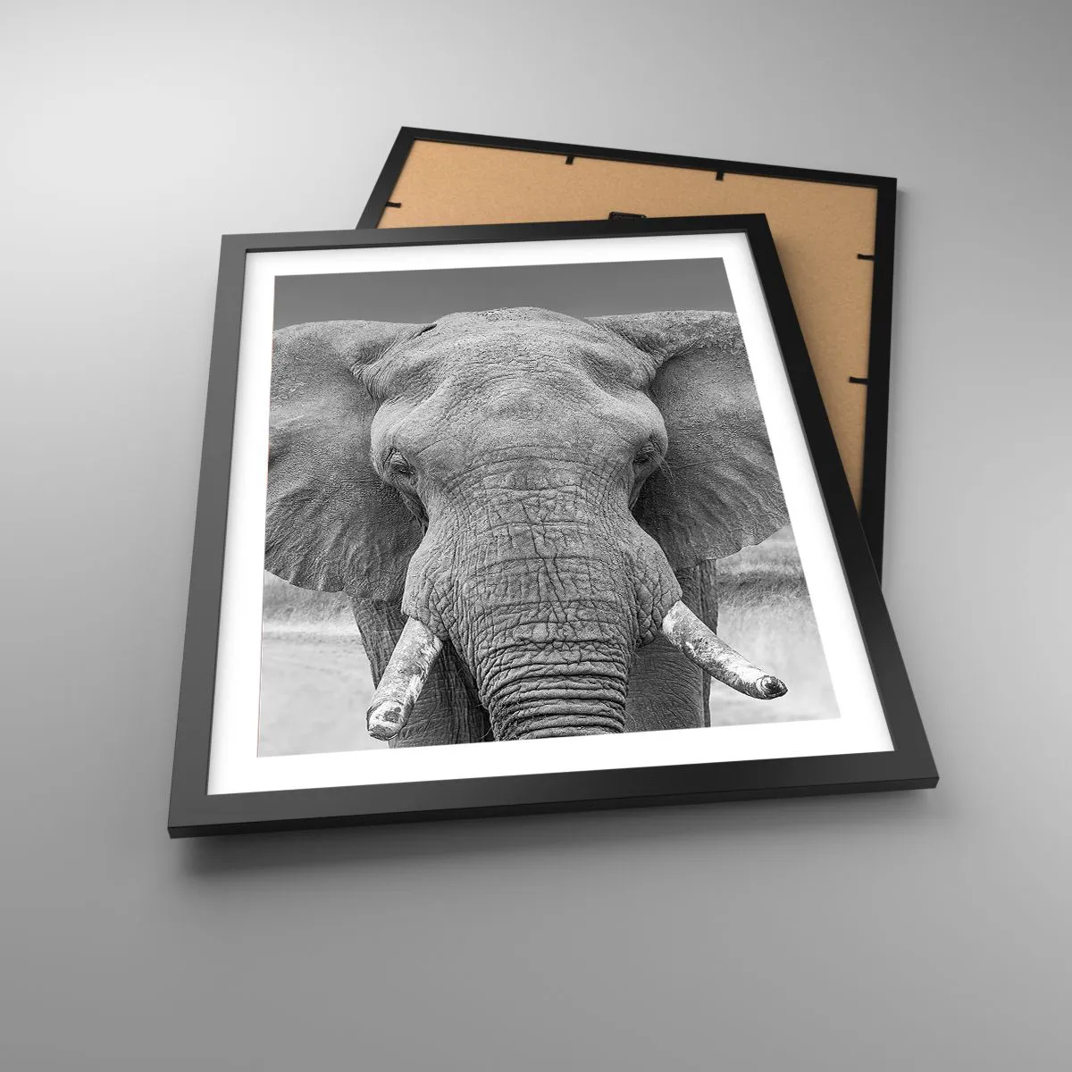 Poster in einem schwarzem Rahmen - Willkommen in meiner Welt - 40x50 cm