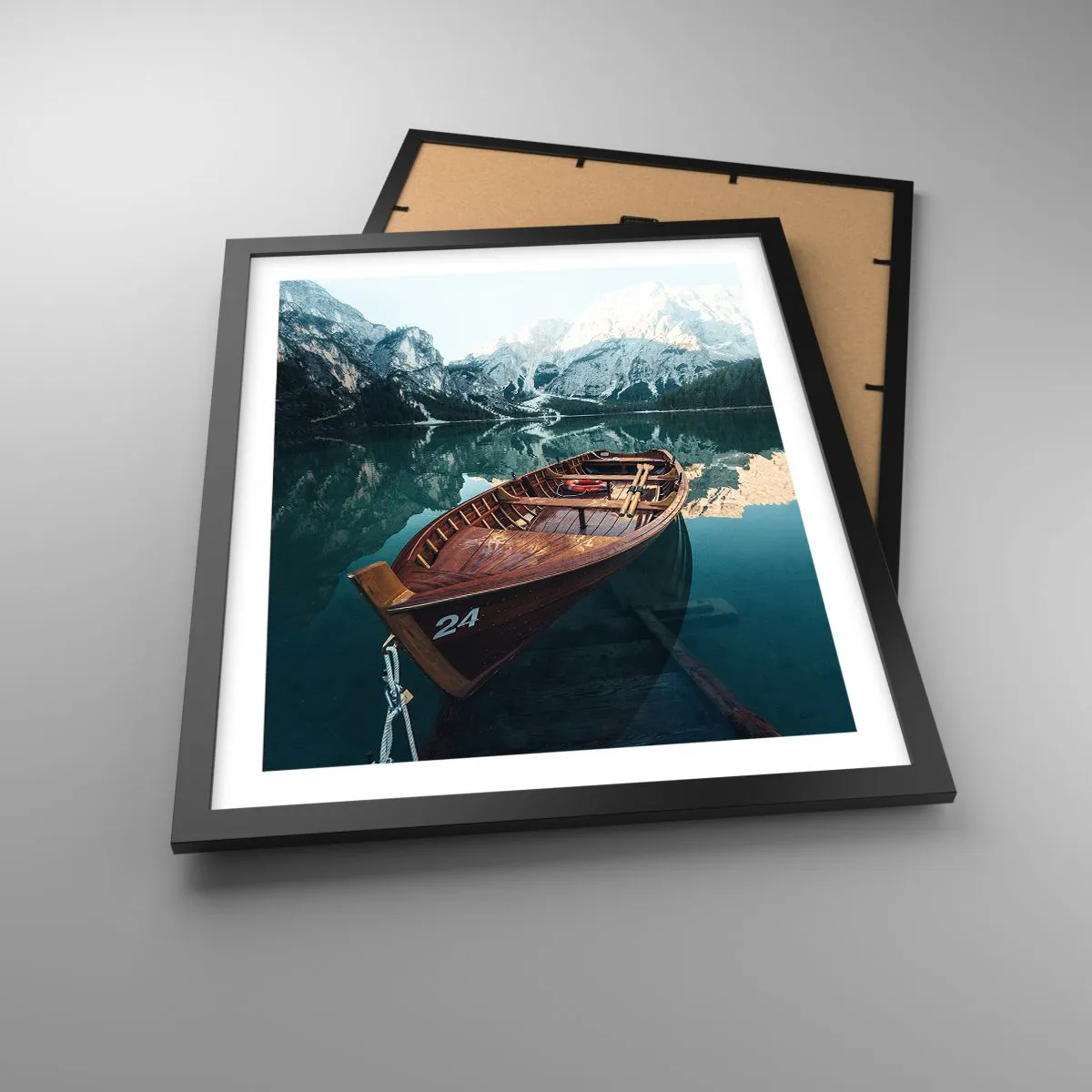 Poszter fehér keretben - Üvegre festve - 40x50 cm