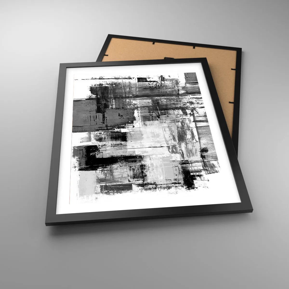 Pôster com moldura preta - O cinza é lindo - 40x50 cm