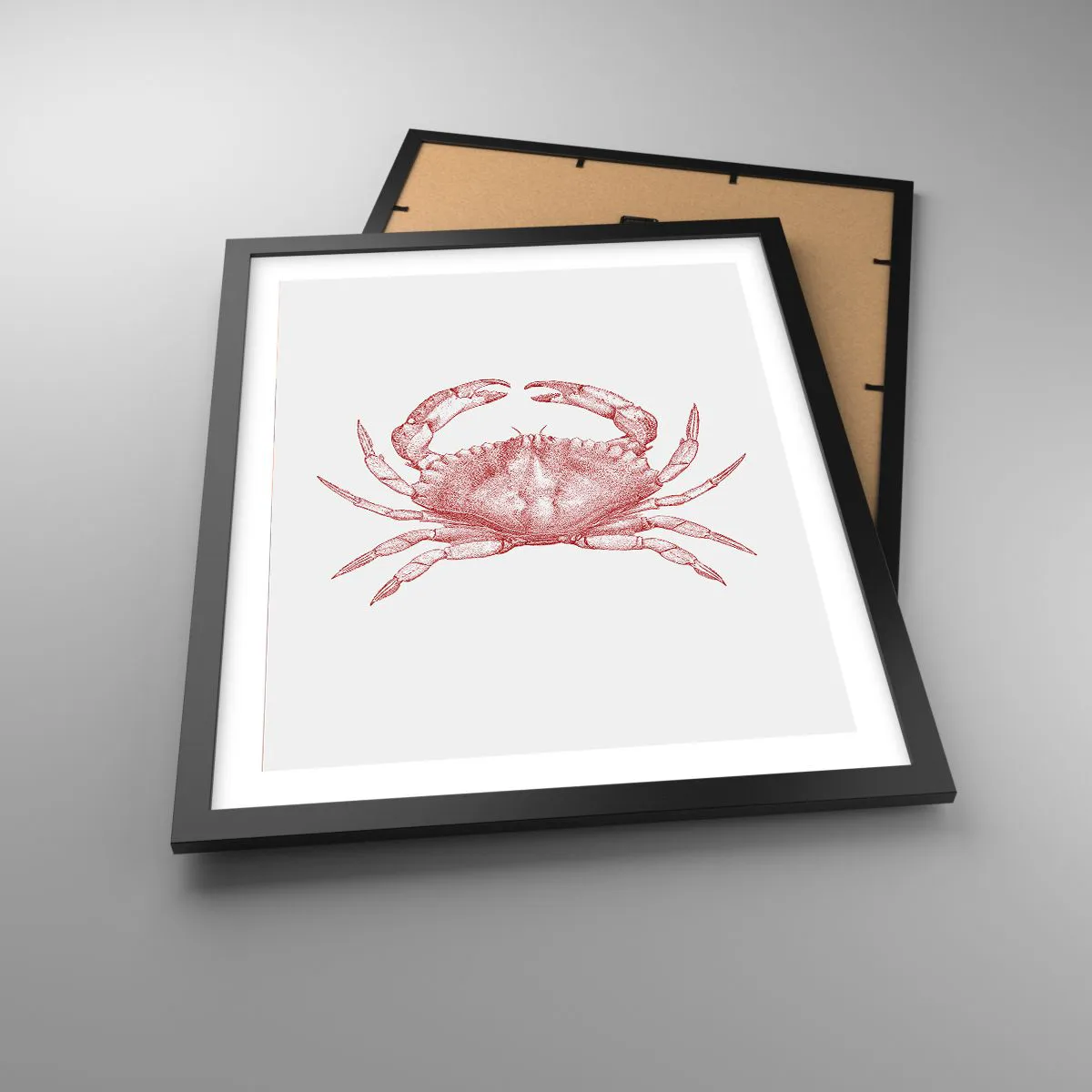 Affiche dans un cadre noir - Poster - Le crabe des crabes - 40x50 cm