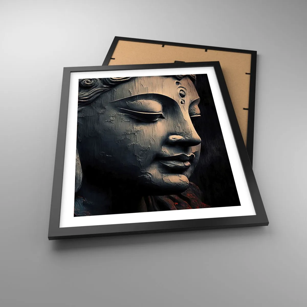 Plagát v čiernom ráme - V súlade so svetom - 40x50 cm