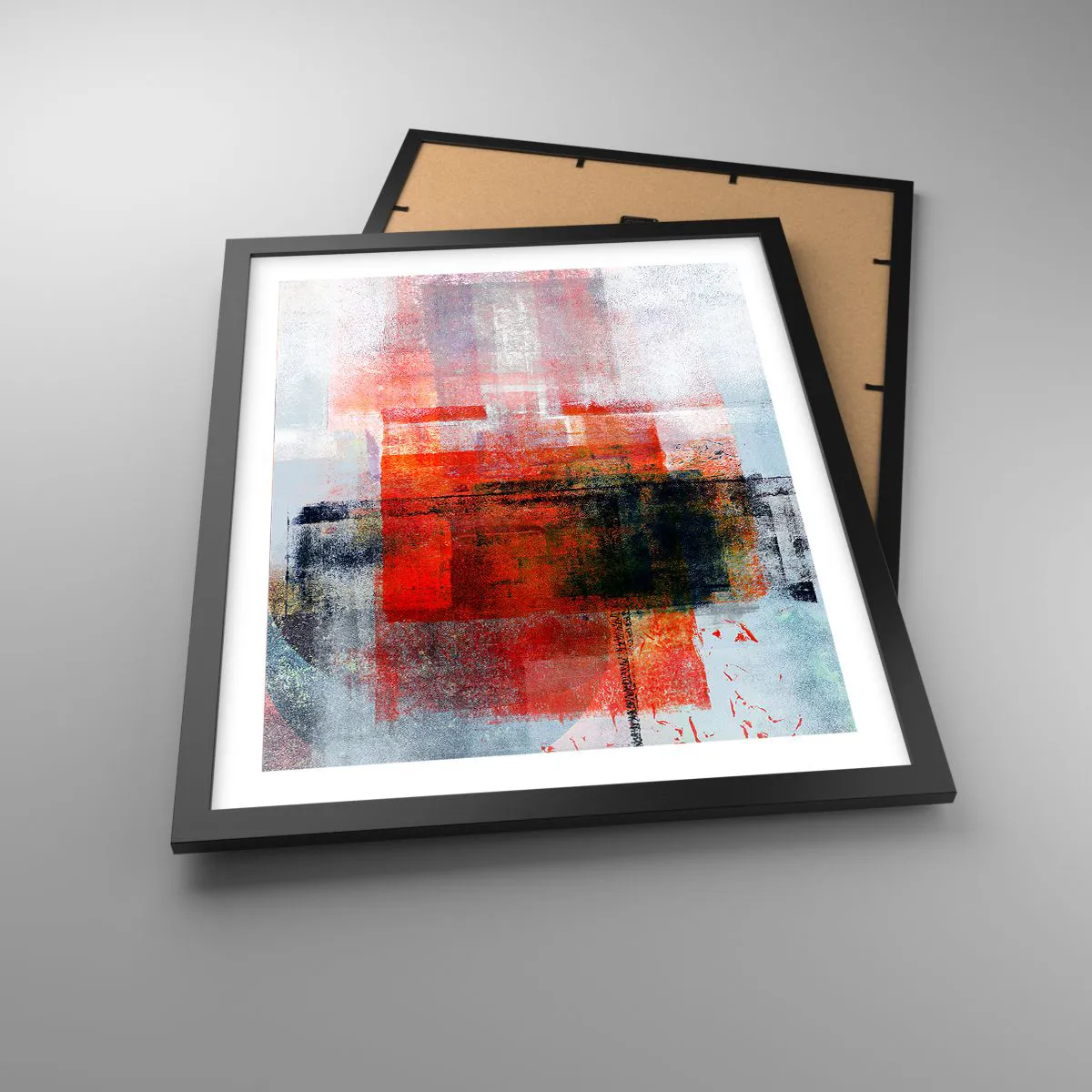 Poster in black frame - Glowing Composition - 40x50 cm