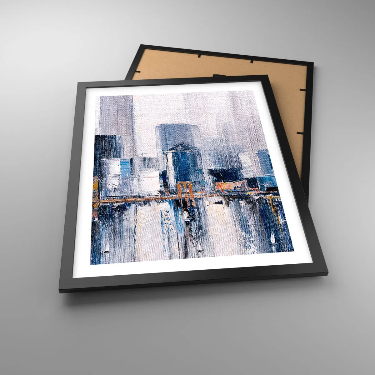 Poster in een zwarte lijst - New Yorkse impressie - 40x50 cm