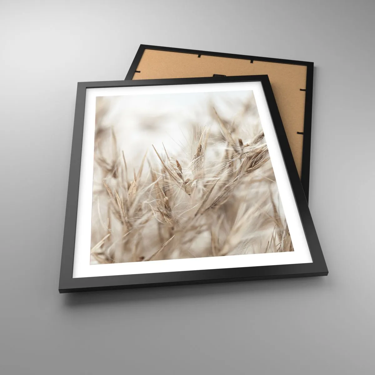 Plakat i sort ramme - Eng og vind - 40x50 cm