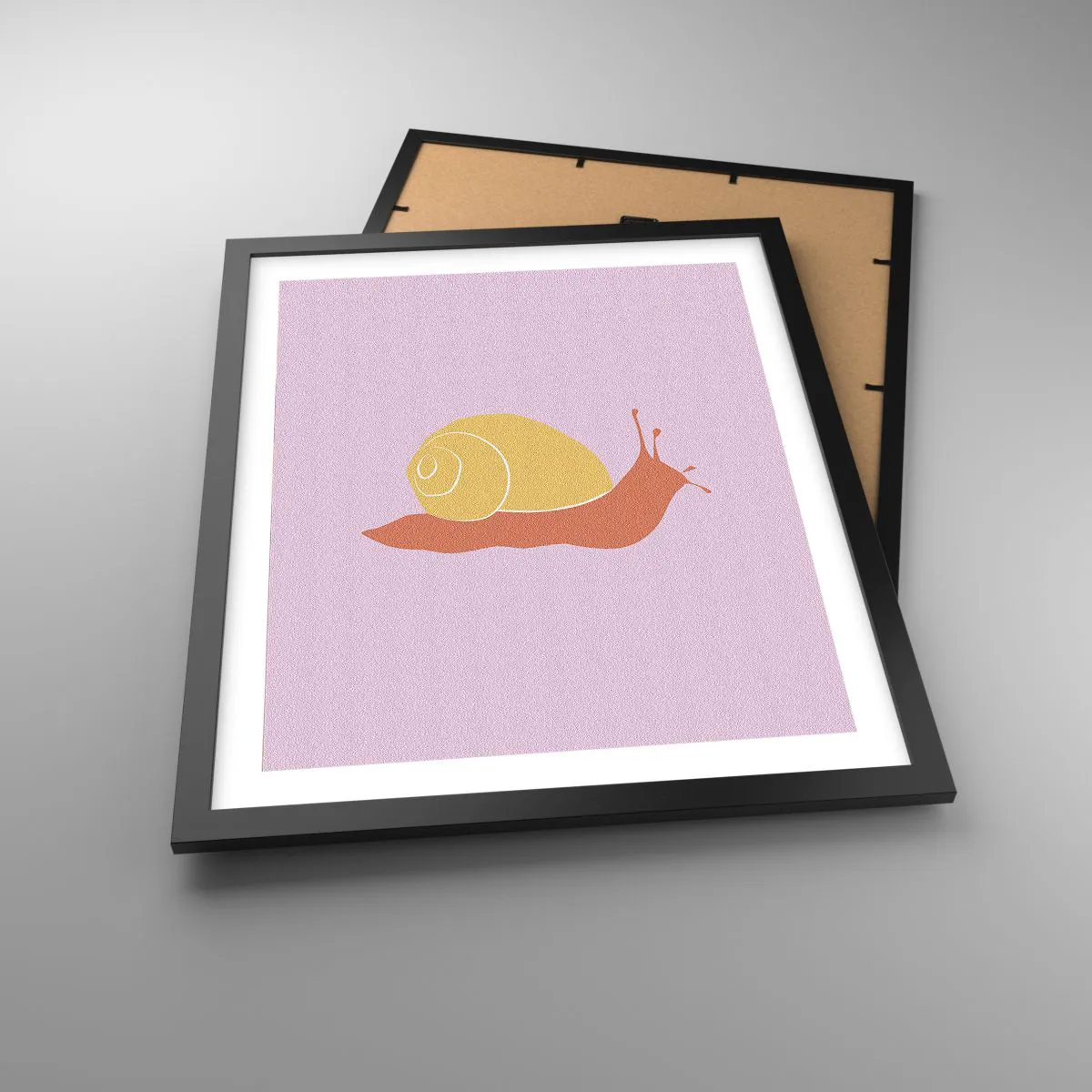 Plakat i sort ramme - Der er ingen hastværk - 40x50 cm