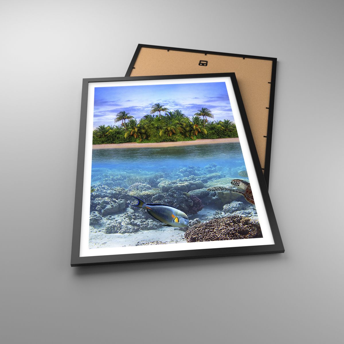 Poster Landschaft, Poster Insel, Poster Korallenriff, Poster Lagune, Poster Meereswasser