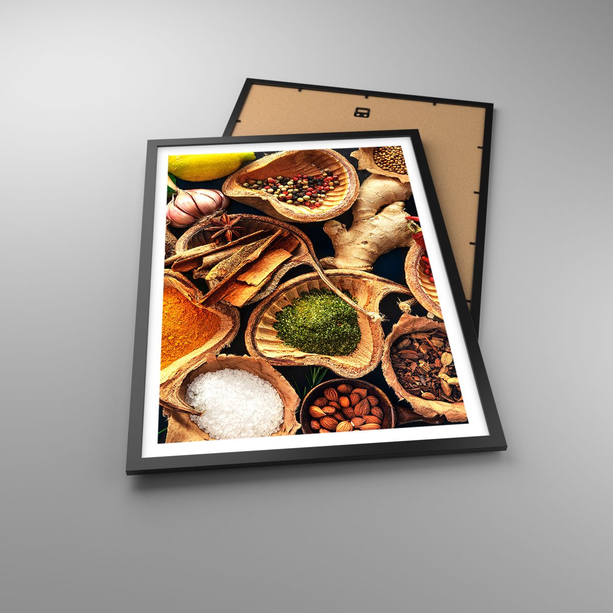 Affiche La Gastronomie, Affiche Herbes Séchées, Affiche Épices, Affiche Cuisine, Affiche Asie
