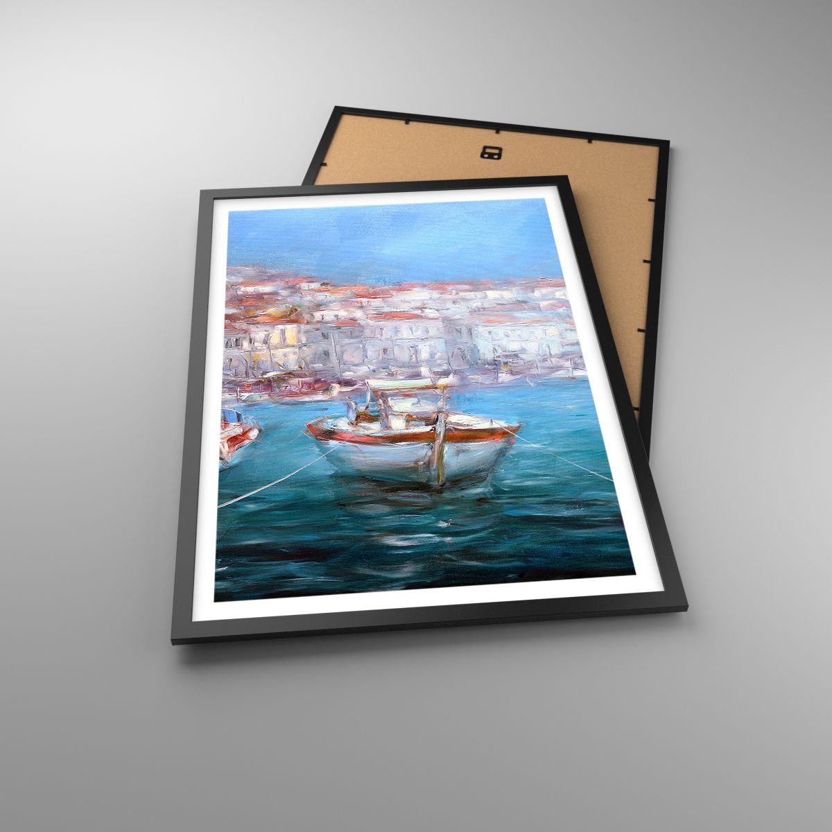 Affiche Ville Portuaire, Affiche Architecture, Affiche Grèce, Affiche Bateaux, Affiche Voyages
