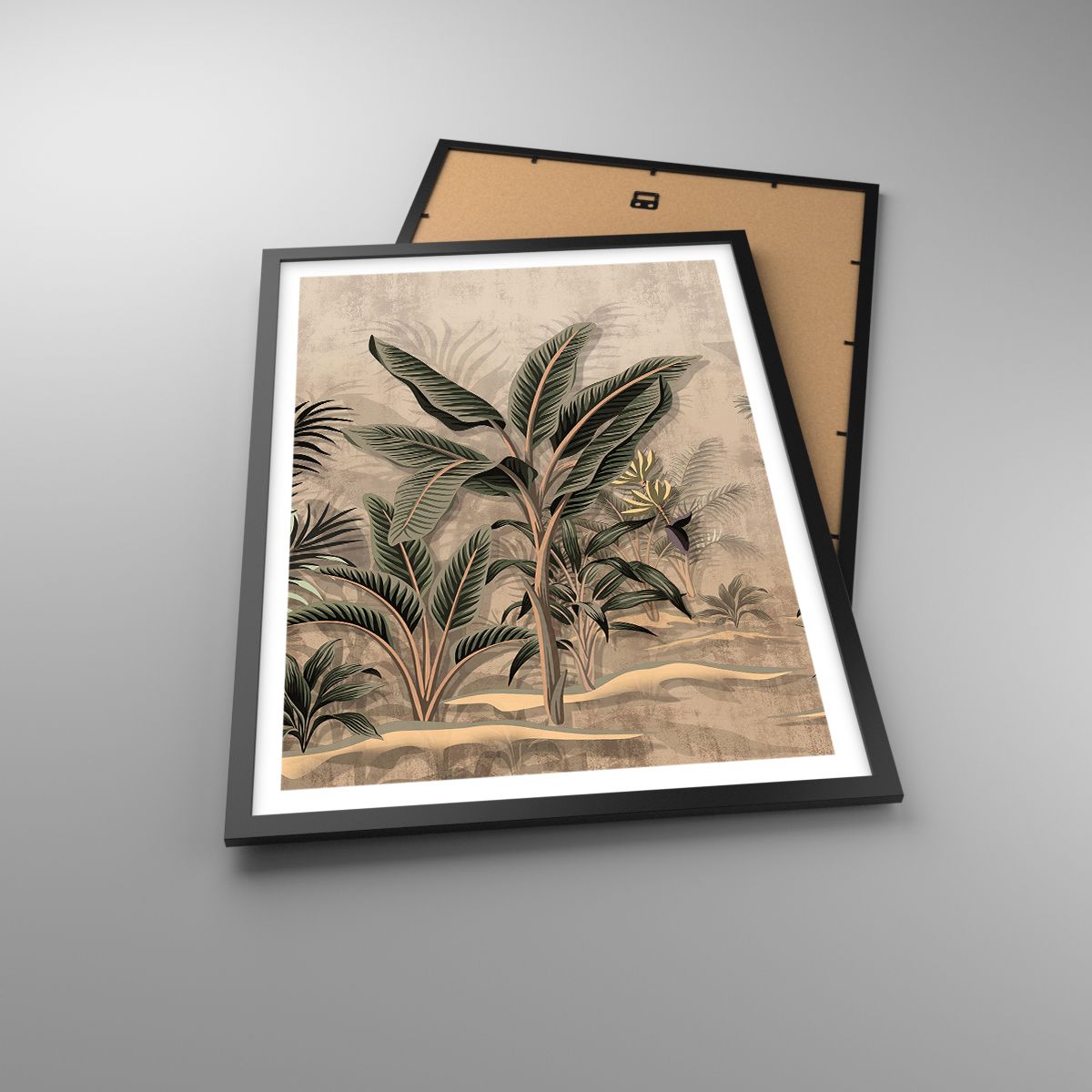 Affiche Forêt Tropicale, Affiche Cocotier, Affiche Bananier, Affiche Art, Affiche Sépia