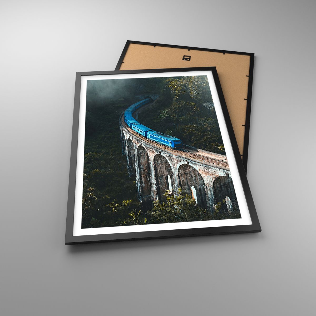 Affiche Pont Ferroviaire, Affiche Paysage De Montagne, Affiche Train De Voyageurs, Affiche Sri Lanka, Affiche Asie