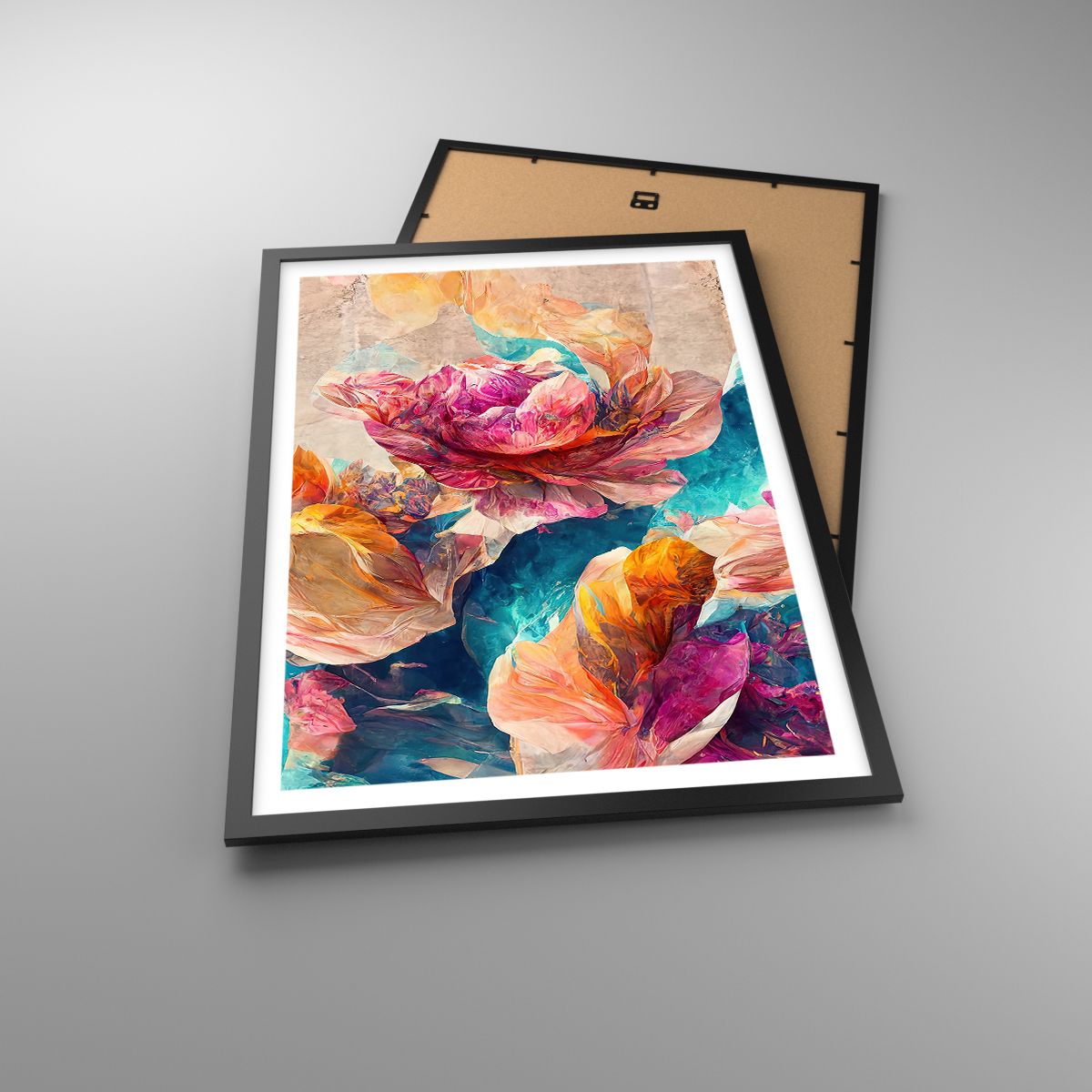 Set de 3 Affiche Fleurs Doré Tableaux Islamique Citation Posters