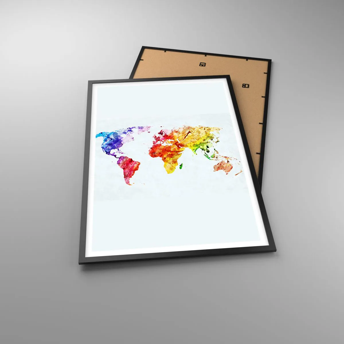 Plakat i sort ramme - Alle verdens farver - 61x91 cm