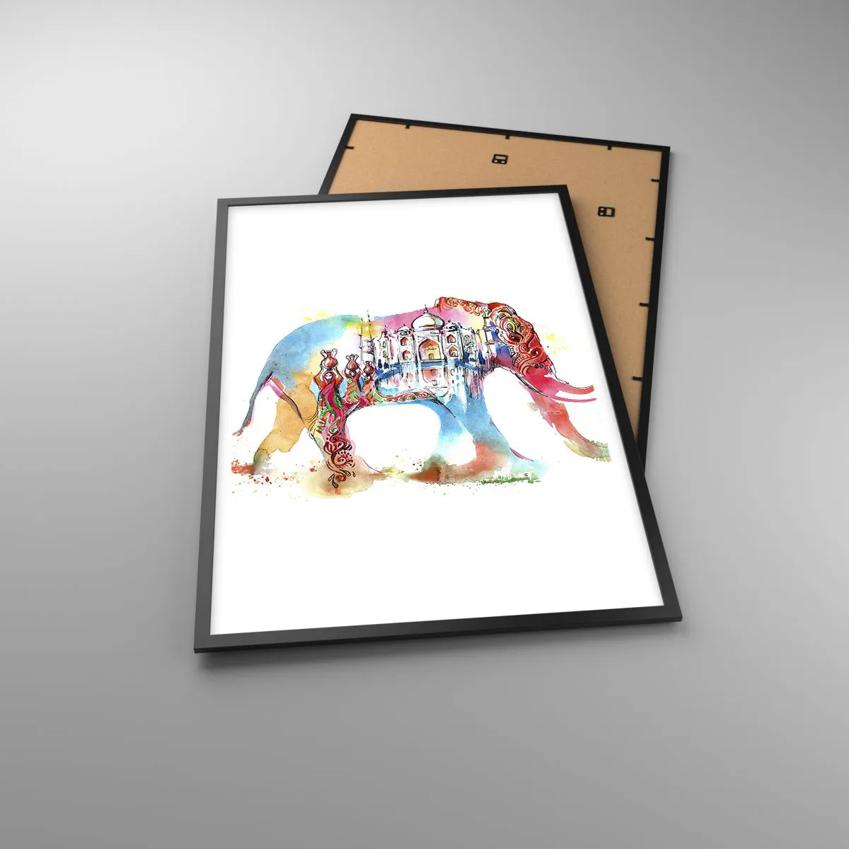 Affiche dans un cadre noir - Poster - Inde - l'aura de l'amour - 61x91 cm