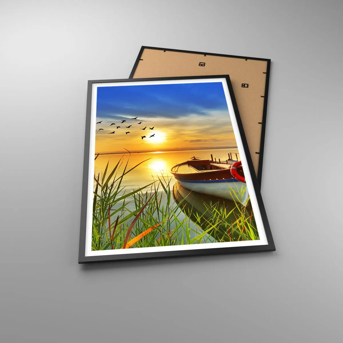 Poszter fehér keretben - A kormoránok már repülnek el - 61x91 cm