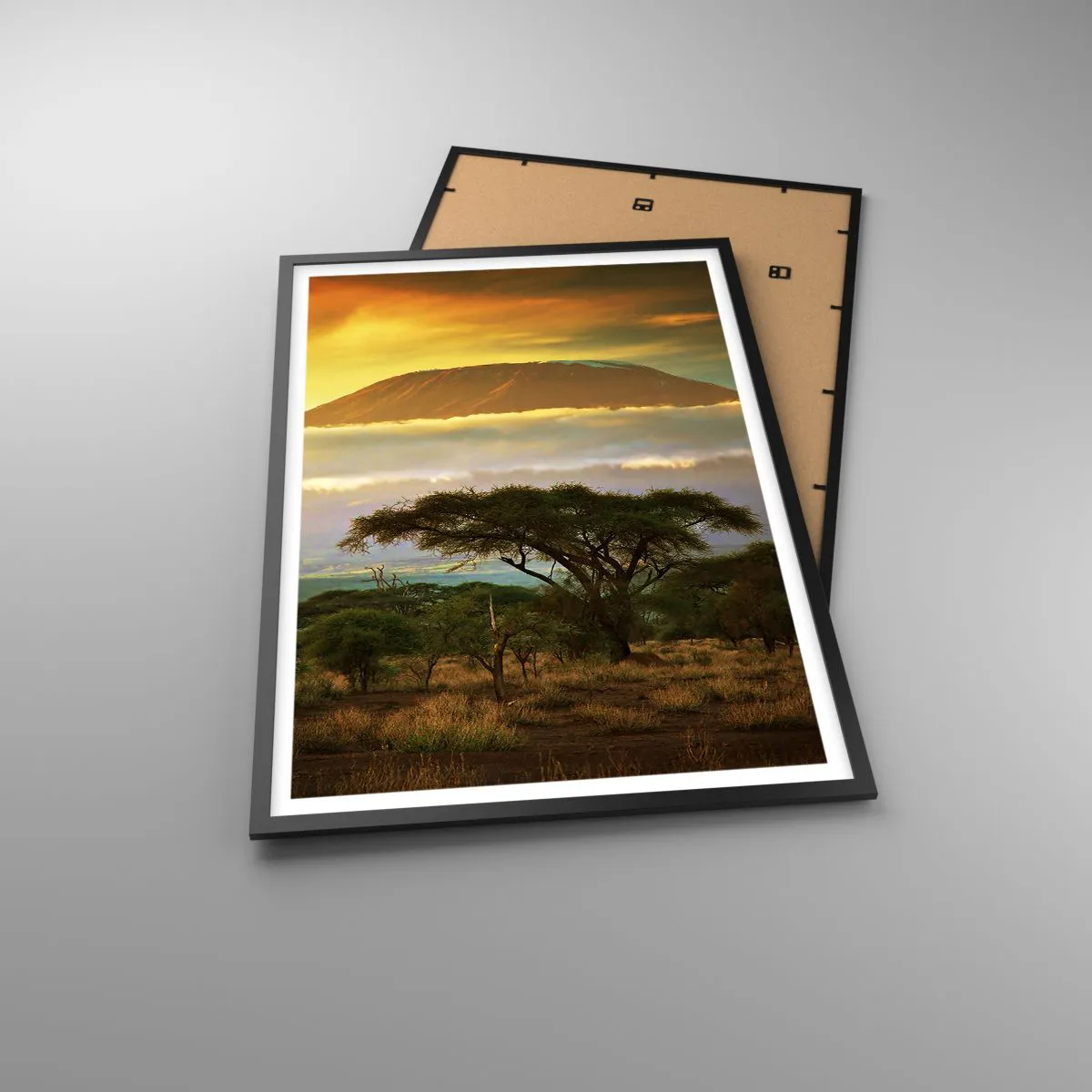 Poster în ramă neagră - Visul unui călător - 61x91 cm