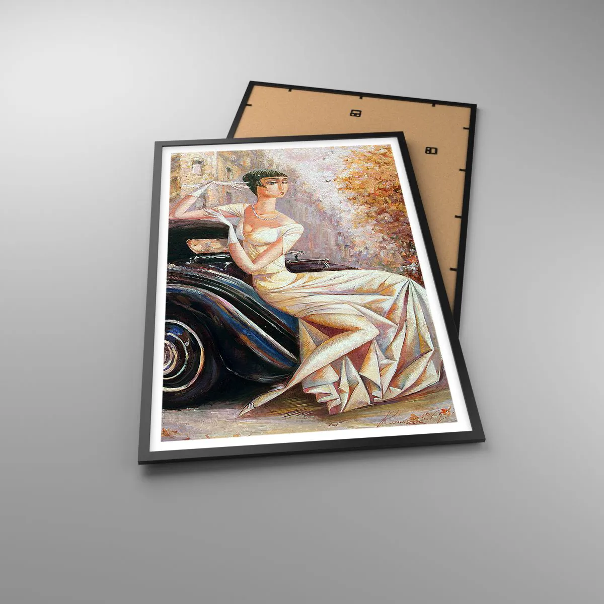 Plakat i sort ramme - Retro elegance - 61x91 cm