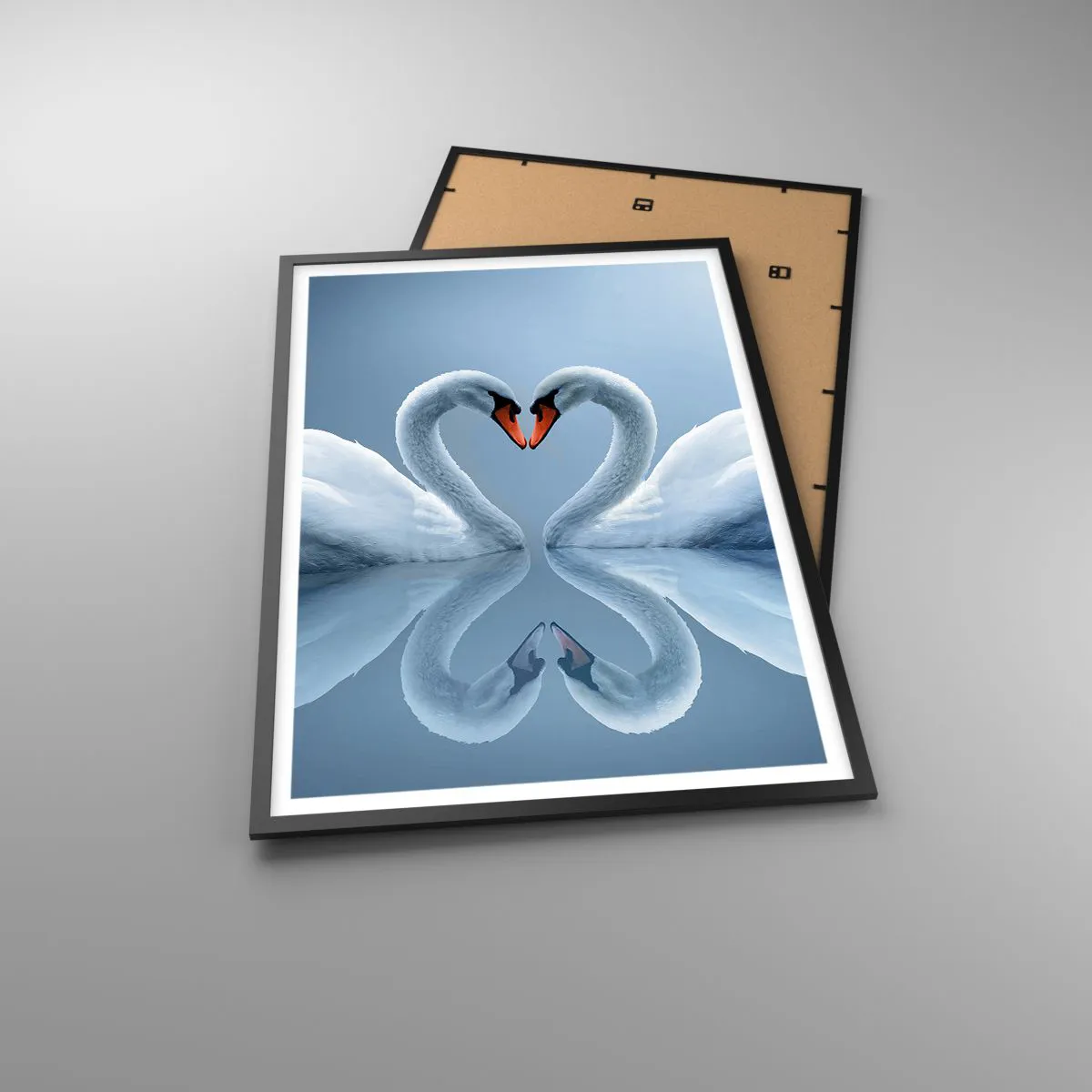 Plakat i sort ramme - Tid til kærlighed - 61x91 cm