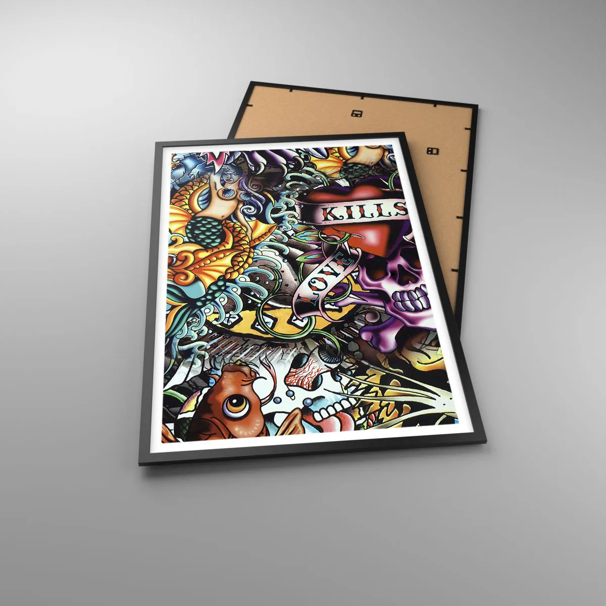 Poster in black frame - Dream of a Tattoo Artist - 61x91 cm