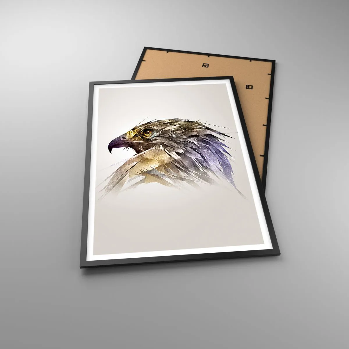 Poszter fehér keretben - Egy harcos portréja - 61x91 cm