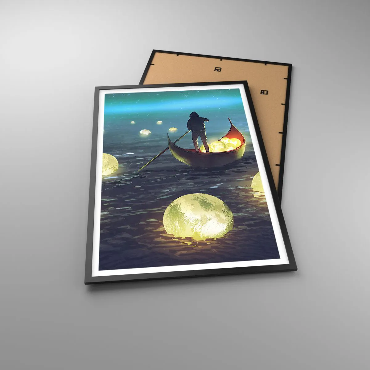 Pôster com moldura preta - Coisas com as quais os filósofos nunca sonharam - 61x91 cm