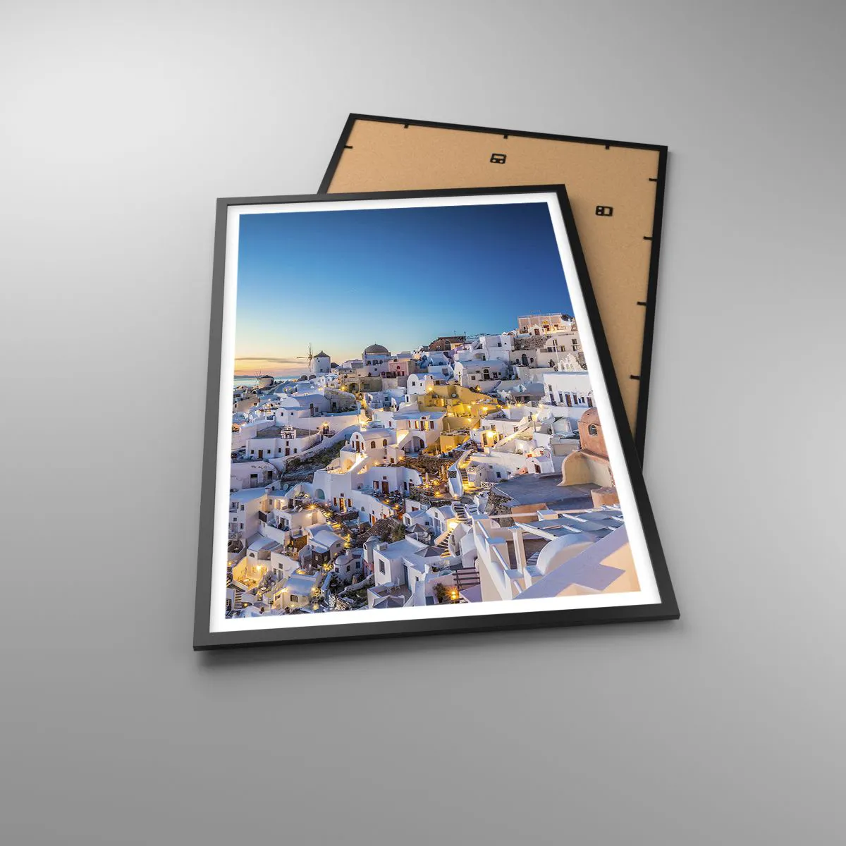 Plakat w czarnej ramie - Esencja greckości - 61x91 cm