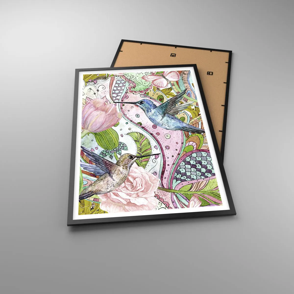 Poster in black frame - Entwined in the Vines - 61x91 cm