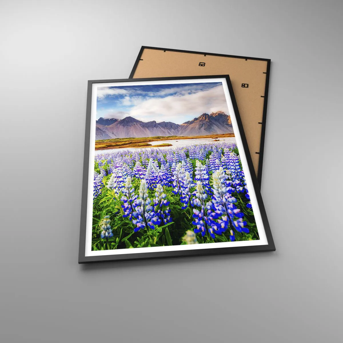 Affiche dans un cadre noir - Poster - La force et l'austérité côtoient la douceur - 61x91 cm