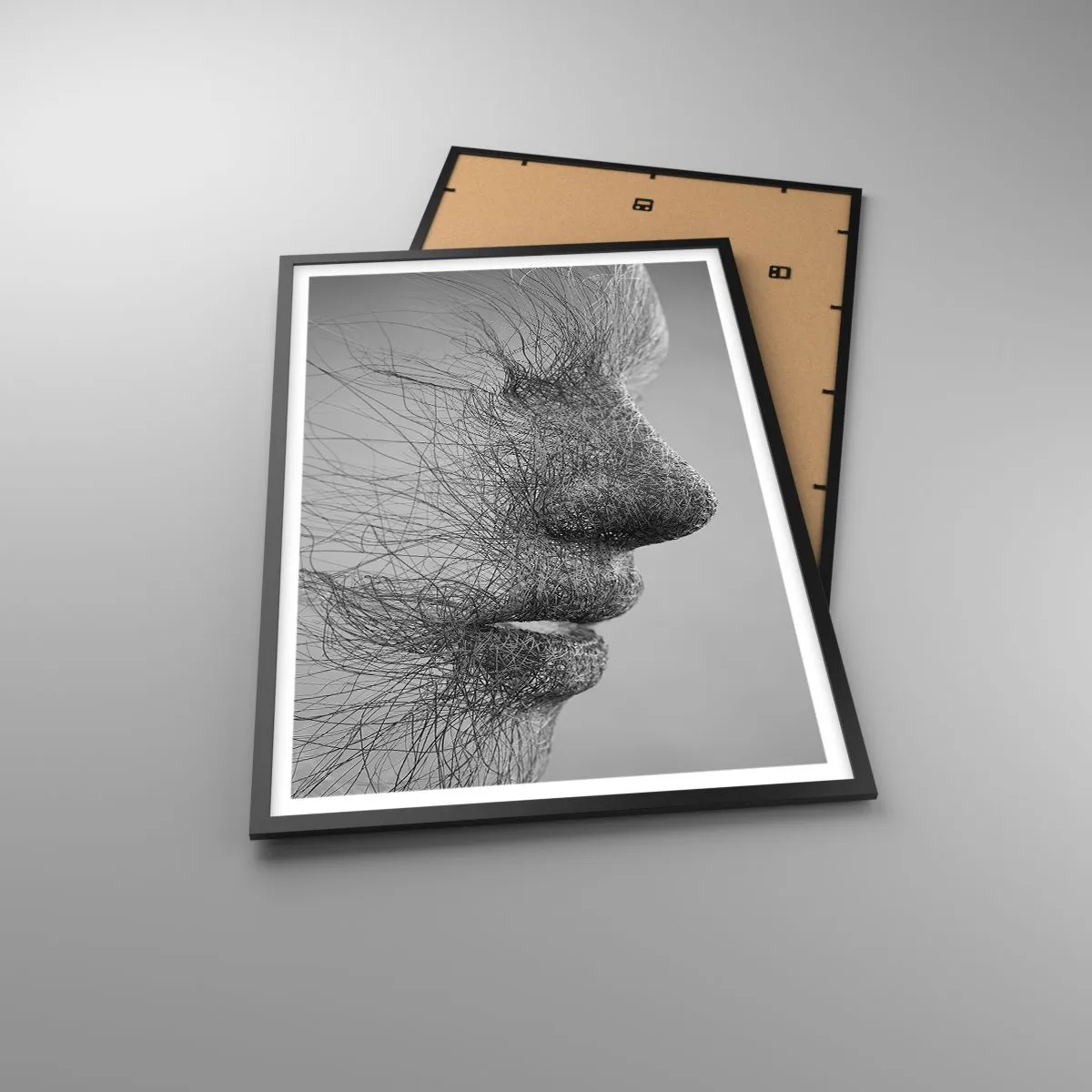 Affiche dans un cadre noir - Poster - L'esprit du vent - 61x91 cm