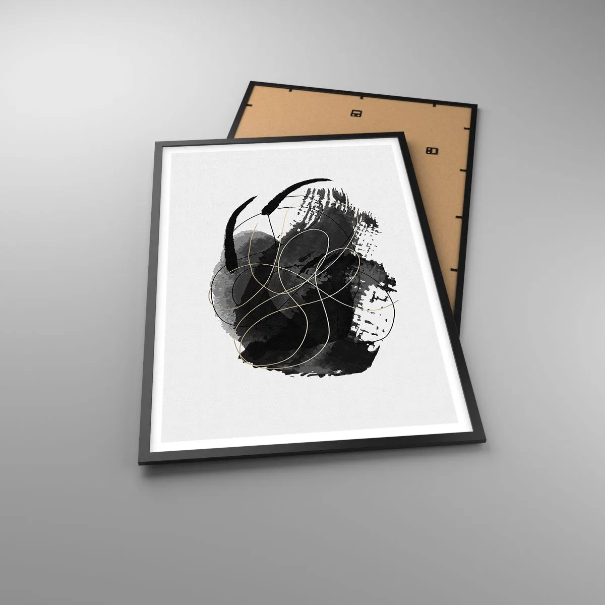 Affiche dans un cadre noir - Poster - Fait de noir - 61x91 cm