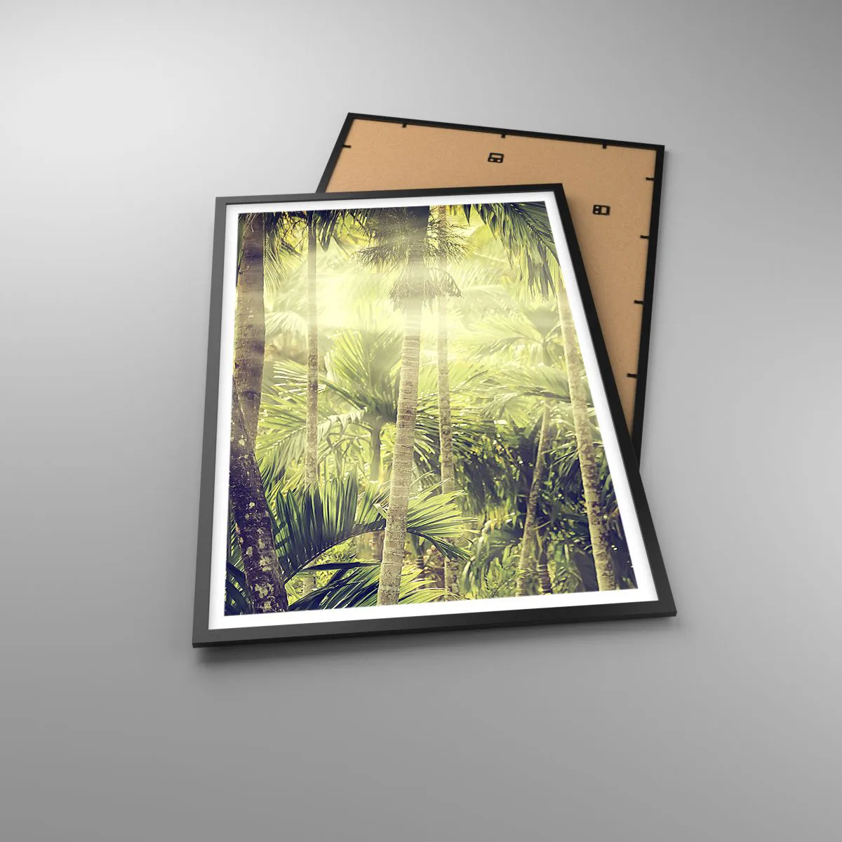 Poster in einem schwarzem Rahmen - In grüner Hitze - 61x91 cm