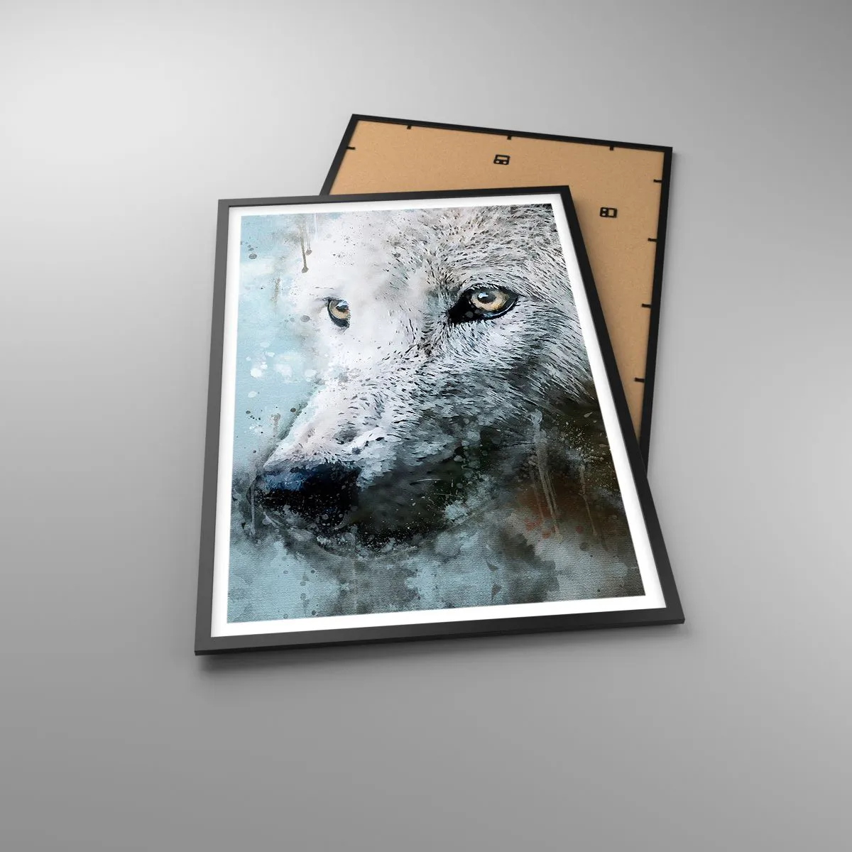 Plakat i sort ramme - Mød ulvesjælen - 61x91 cm