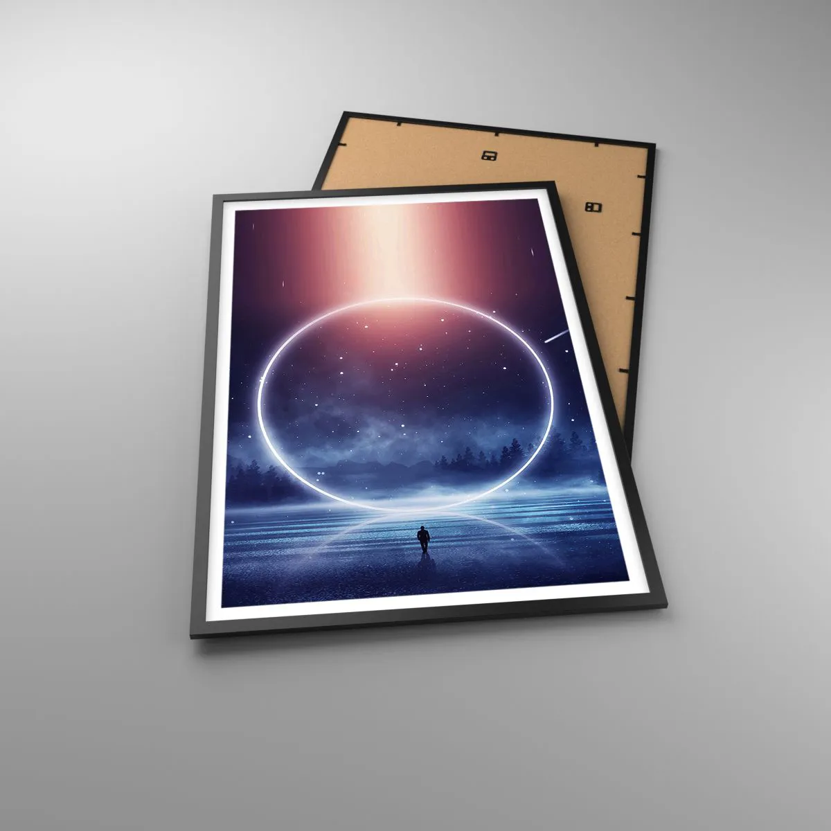 Affisch i svart ram - De finns redan här... - 61x91 cm