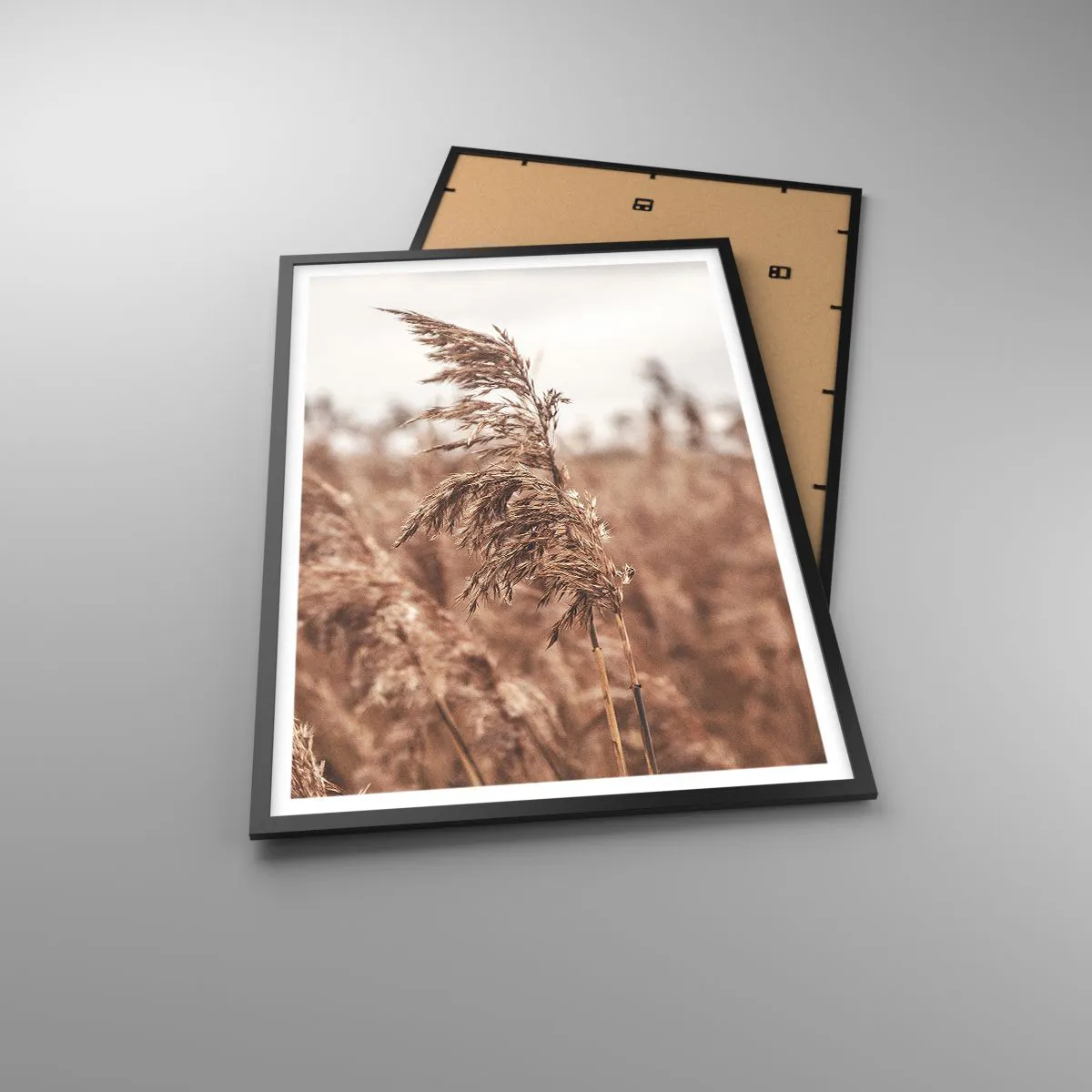 Affiche dans un cadre noir - Poster - C'est déjà l'automne dans les champs - 61x91 cm
