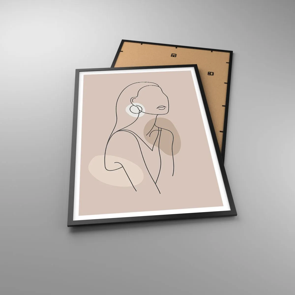 Poster in einem schwarzem Rahmen - Mädchenhafte Ikone - 61x91 cm