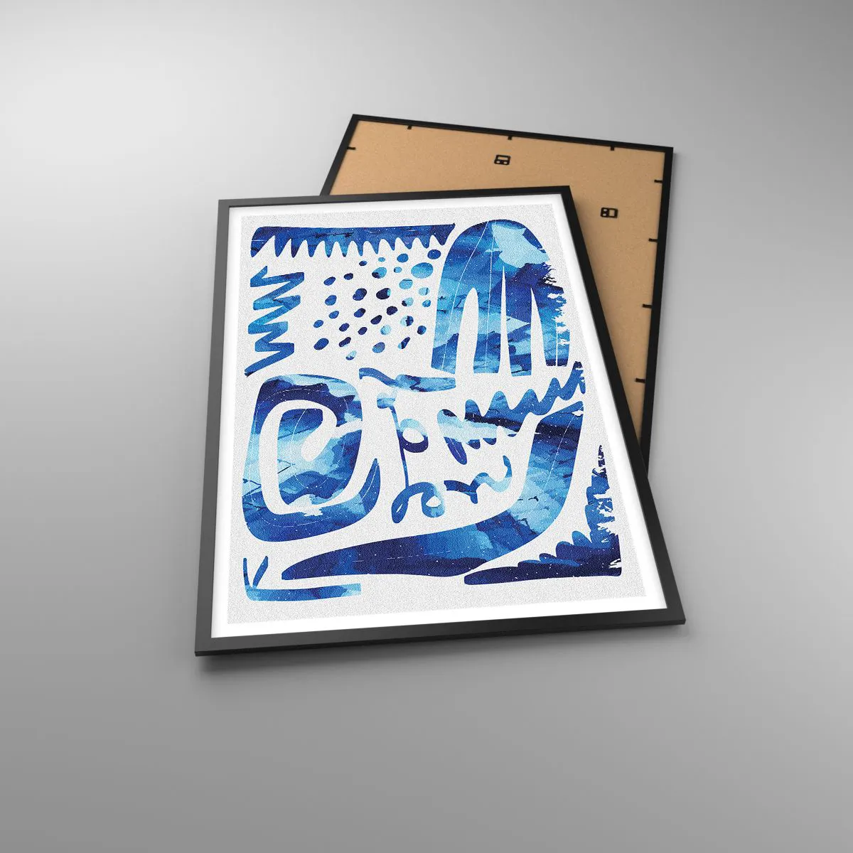 Plakat i sort ramme - Tilbage til rødderne - 61x91 cm