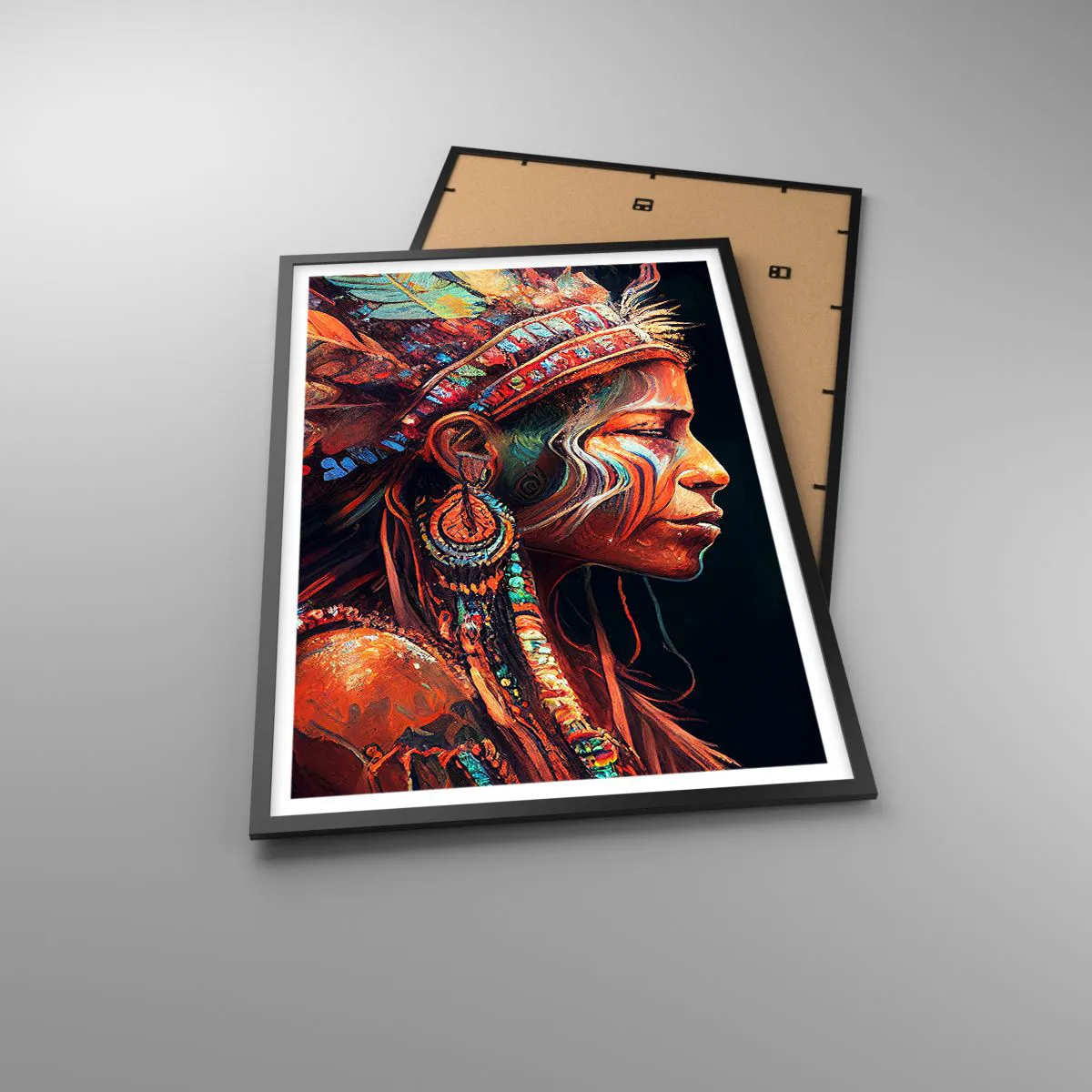 Póster en marco negro - Un ritual mágico - 61x91 cm