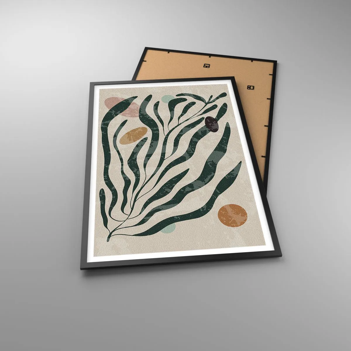 Plagát v čiernom ráme - Uprostred zelene - 61x91 cm