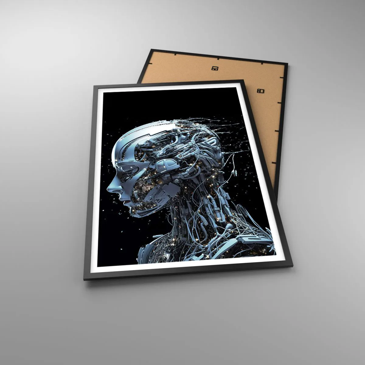 Plakat w czarnej ramie - Technologia jest kobietą - 61x91 cm